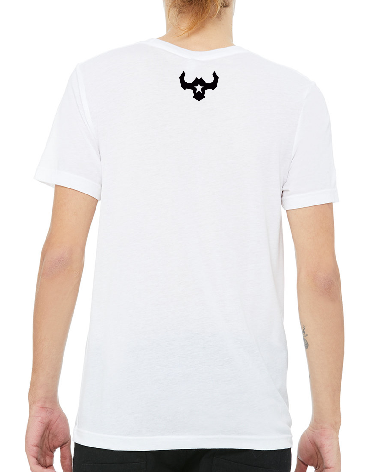 Cowboy Apparel Affordable Custom Apparel Original White VQRO Bull Chest Emblem T-Shirt