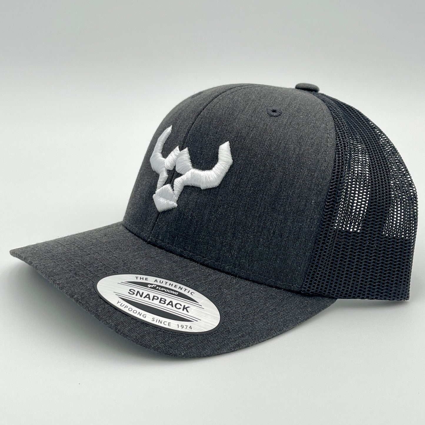 Cheap Hats Richardson 112 Yupoong Dark Heather Grey Retro Snapback Mesh Cap Cheap Embroidery Custom Hats