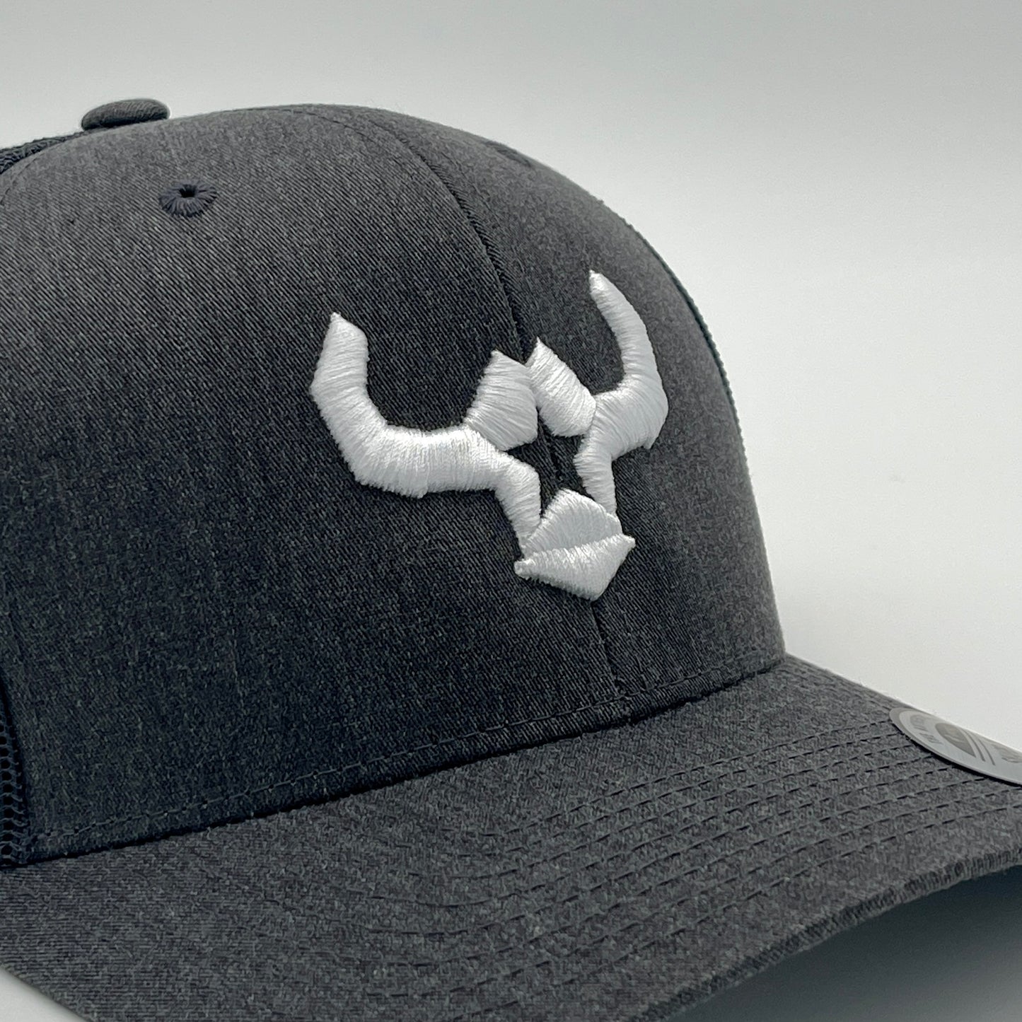 Cheap Custom Hats Richardson 112 Yupoong Dark Heather Grey Retro Snapback Mesh Cap