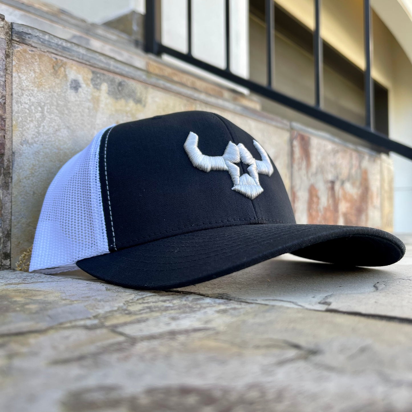 Classic Retro Trucker Mesh Cap Yupoong Richardson112 Affordable Custom Apparel Hats Black Affordable Custom Hats