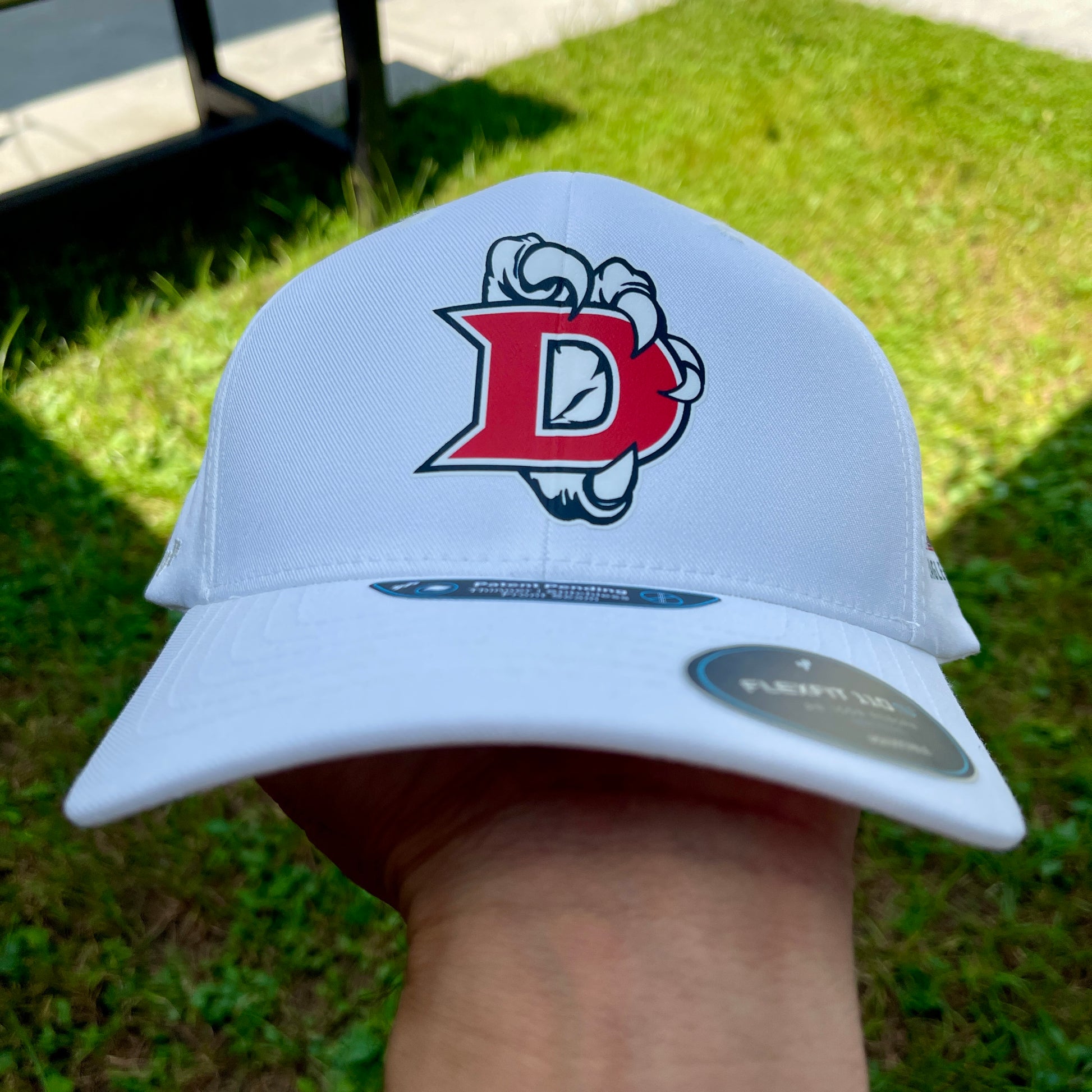 Dawson High School Eagles White Custom Hats