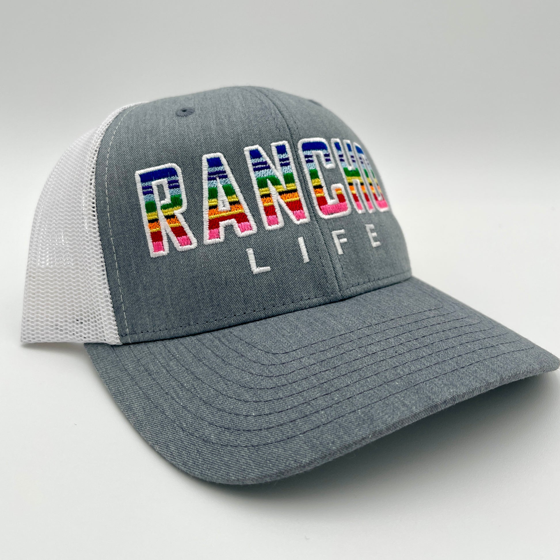 Light Heather Grey Cheap Custom Heather Grey Richardson 112 Yupoong Affordable Custom Hat SnapBack Trucker Cap