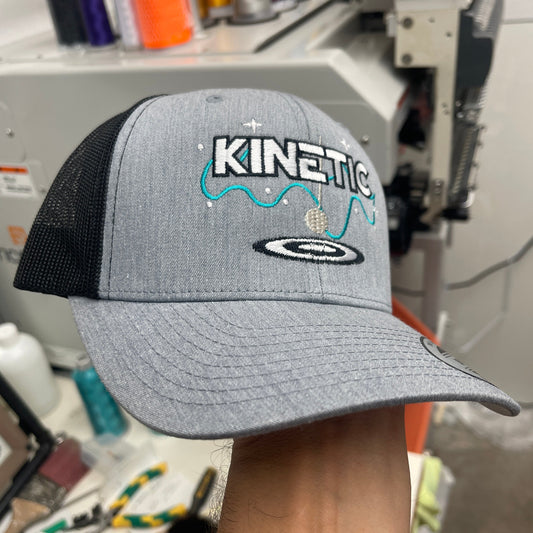 Pasadena Memorial High School Mavericks Heather Grey KINETIC Trucker Mesh Hat Marching Band Football Team