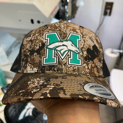 Hunting CAMO Pasadena Memorial High School Full Color Mavericks Hat