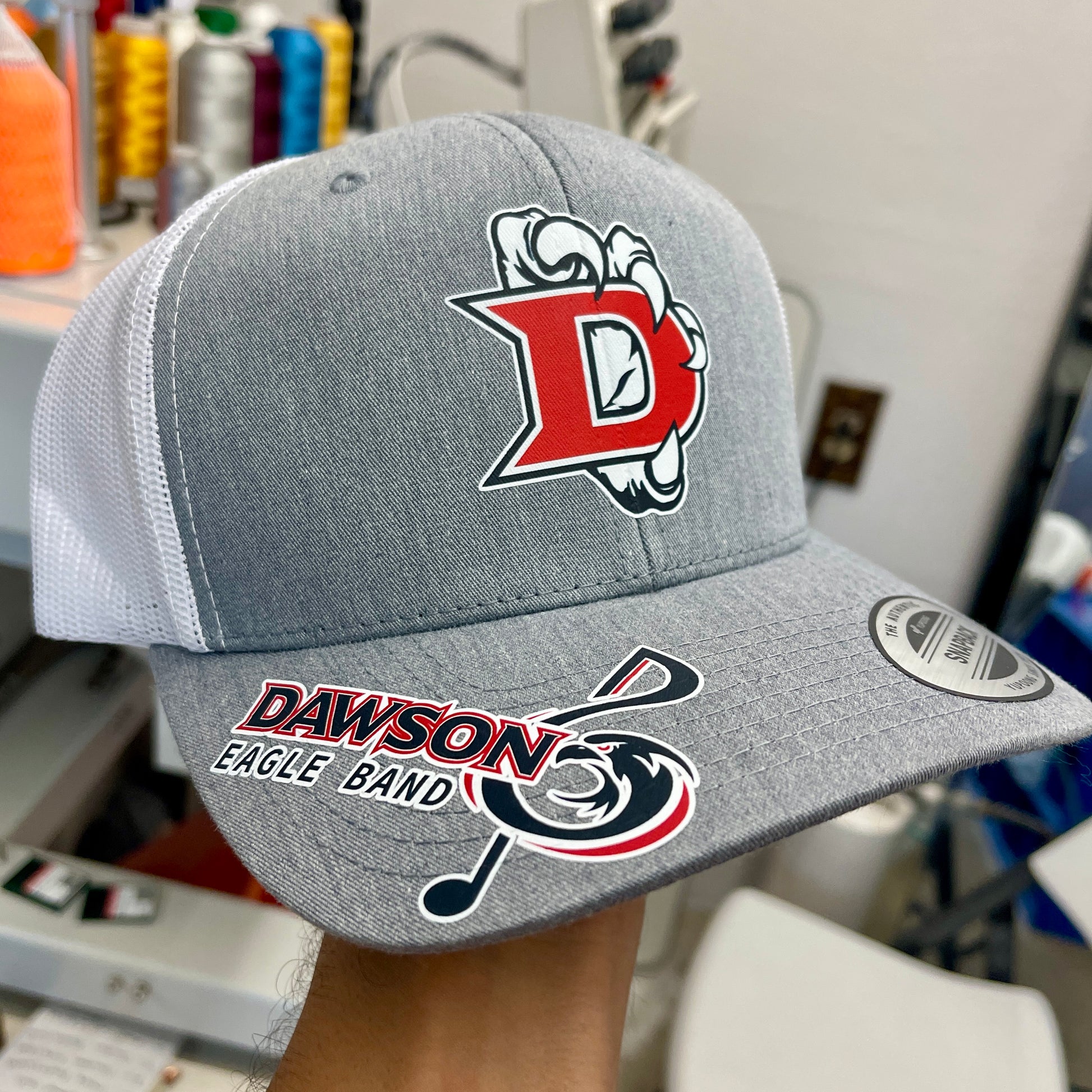 Pearland Glenda Dawson High School Eagles Heather Grey Trucker Mesh Hat