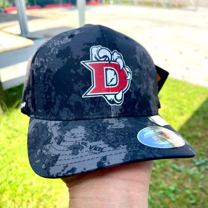 Pearland Glenda Dawson High School Eagles Black Flexfit Camo Pattern Hat