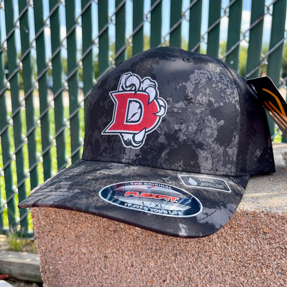 Pearland Glenda Dawson High School Eagles Black Flexfit Veil Camo Hat