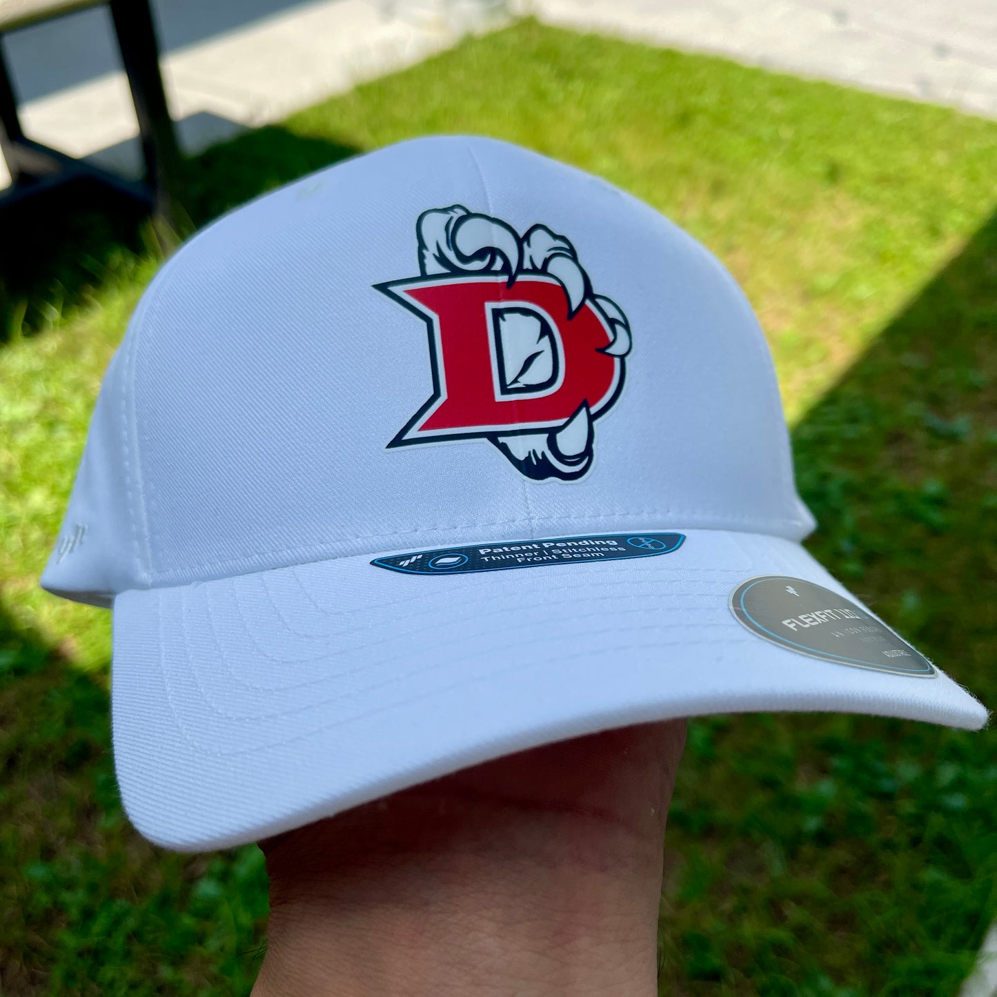 Glenda Dawson High School Eagles White Custom Hats