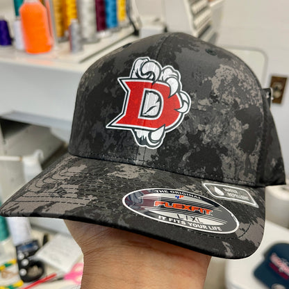 Pearland Glenda Dawson High School Eagles Black Flexfit Camo Hat