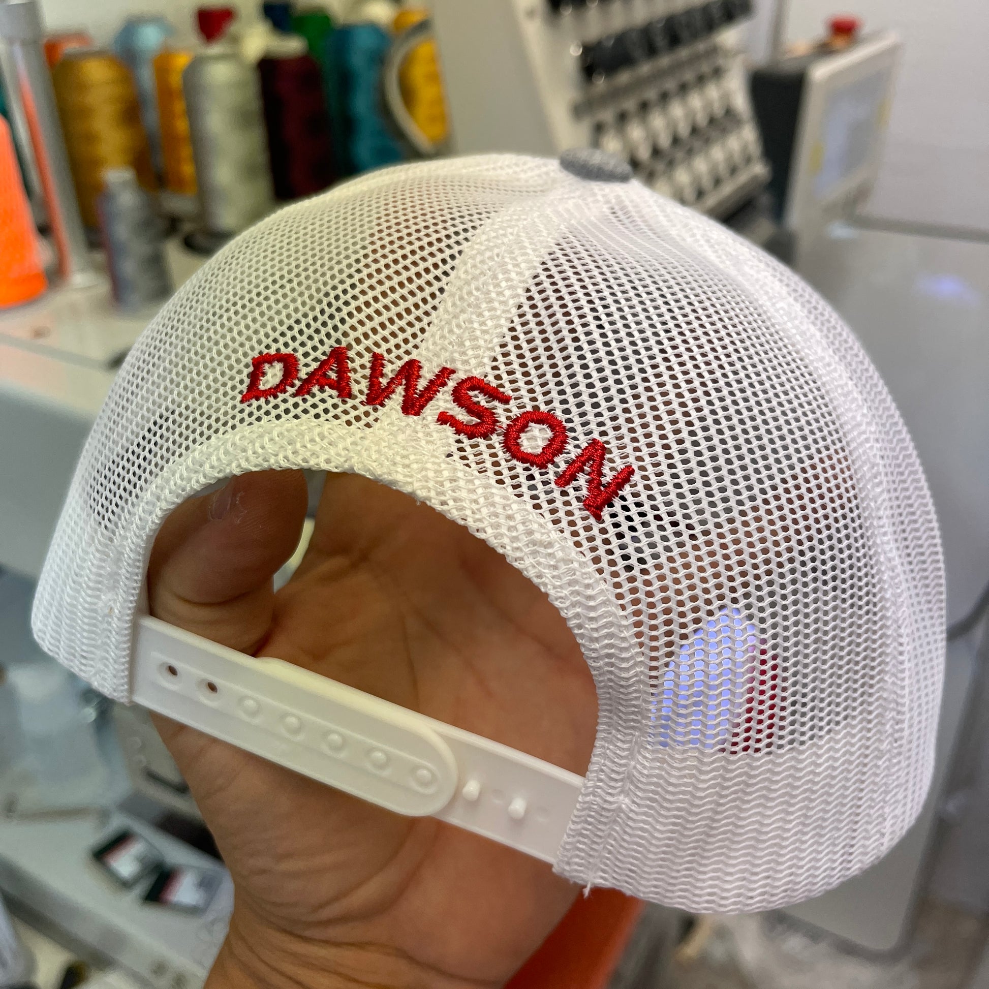 Pearland Dawson High School Eagles White Custom Hats