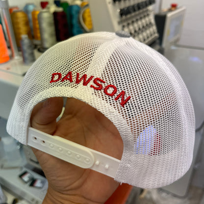 Pearland Dawson High School Eagles White Custom Hats