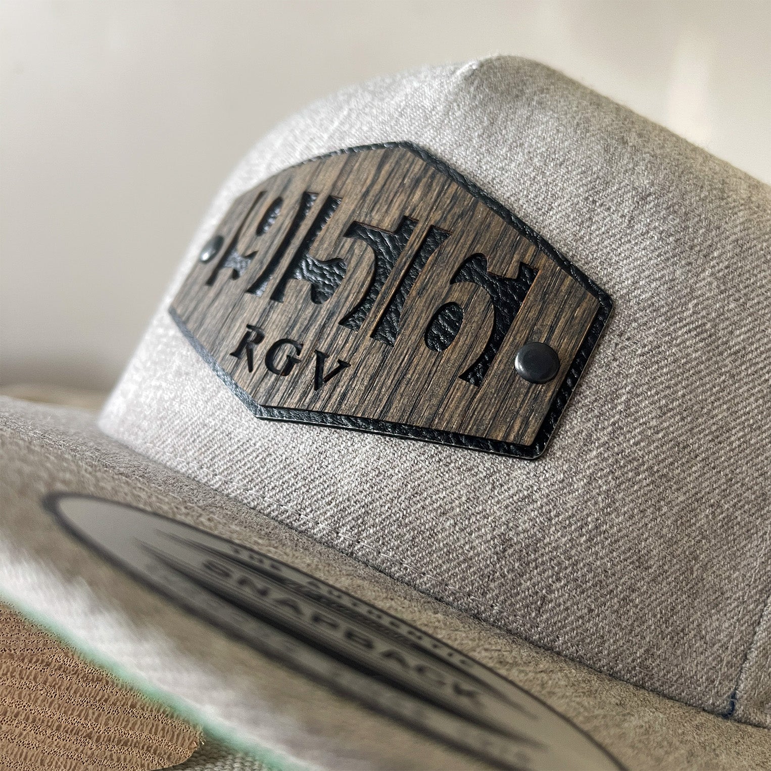 Cheap Custom Caps and Hats RGV Richardson Yupoong 956 RGV Edition Real Wood Patch High Profile Hat Classic Flat Bill Snapback Affordable Custom Hats