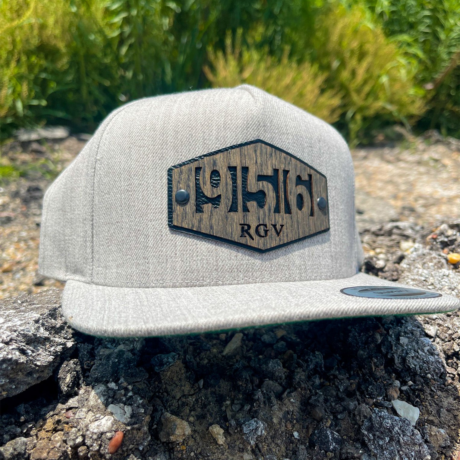 Cheap Custom Caps and Hats Wood Patches Leather Patches RGV 956 Hat Yupoong Classic Cap Flat Bill Snapback Retro Cheap Custom Apparel Affordable Custom Hats