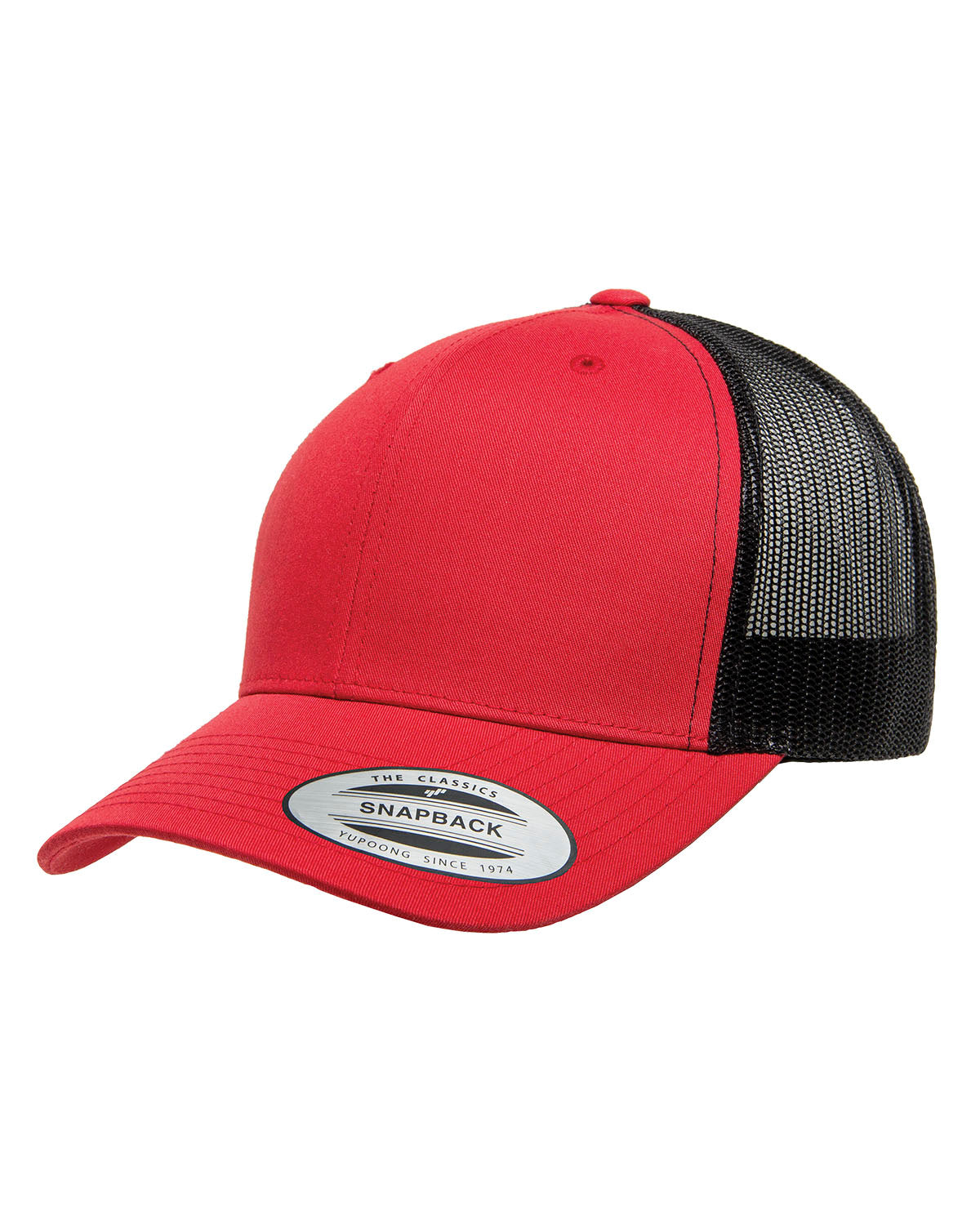Cheap Affordable Custom Hats Caps Custom Leather and Wood Patches Engraved With Your Logo Hats Black Yupoong Black and Red Flexfit Hat