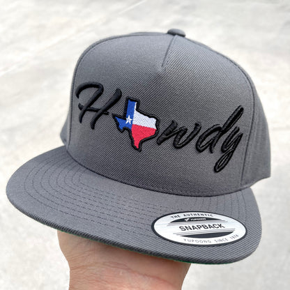 Black Hat With 3D Tri-Color Bull Retro Trucker Mesh Cap
