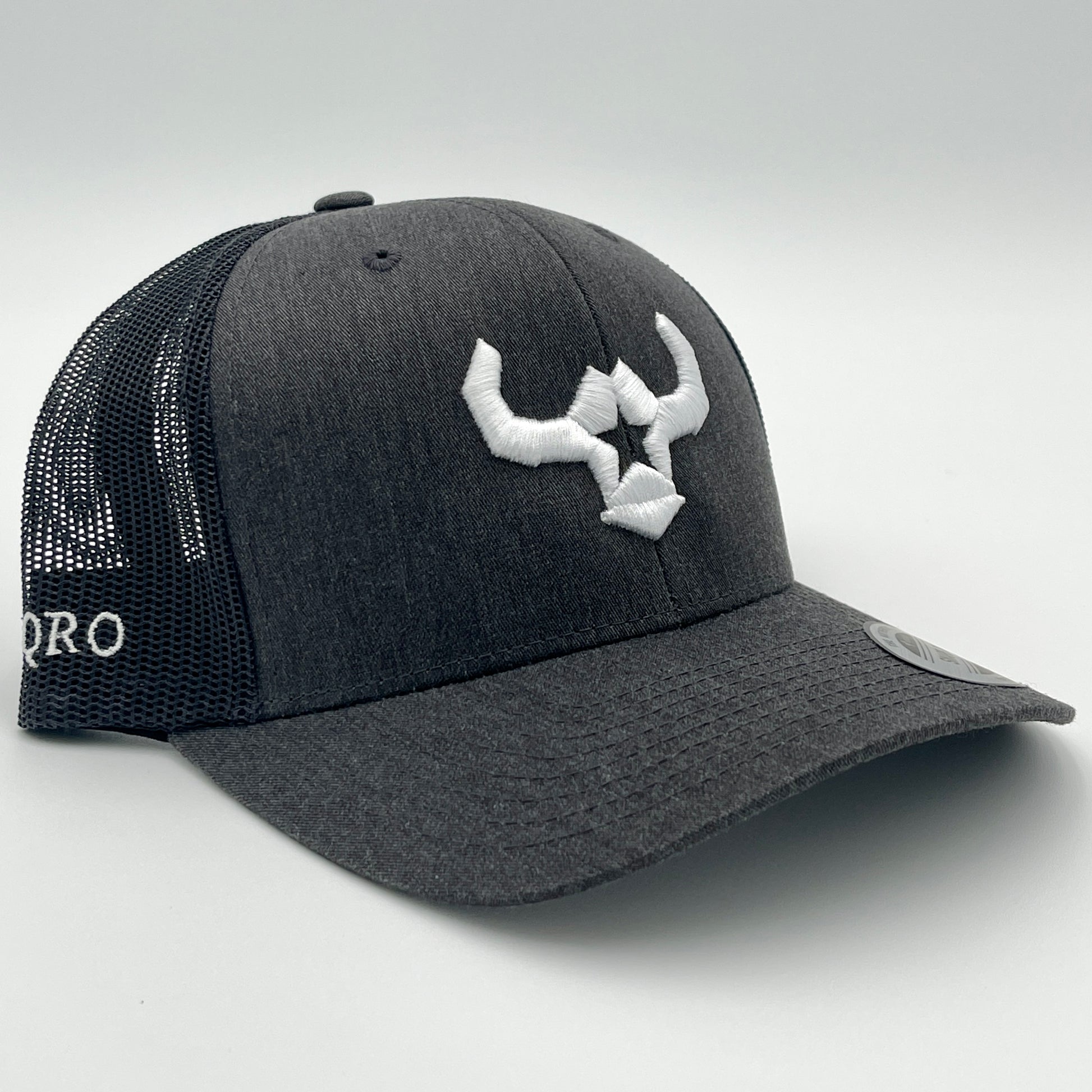 Cheap Hats Richardson 112 Yupoong Dark Heather Grey Retro Snapback Mesh Cap Cheap Embroidery Hats