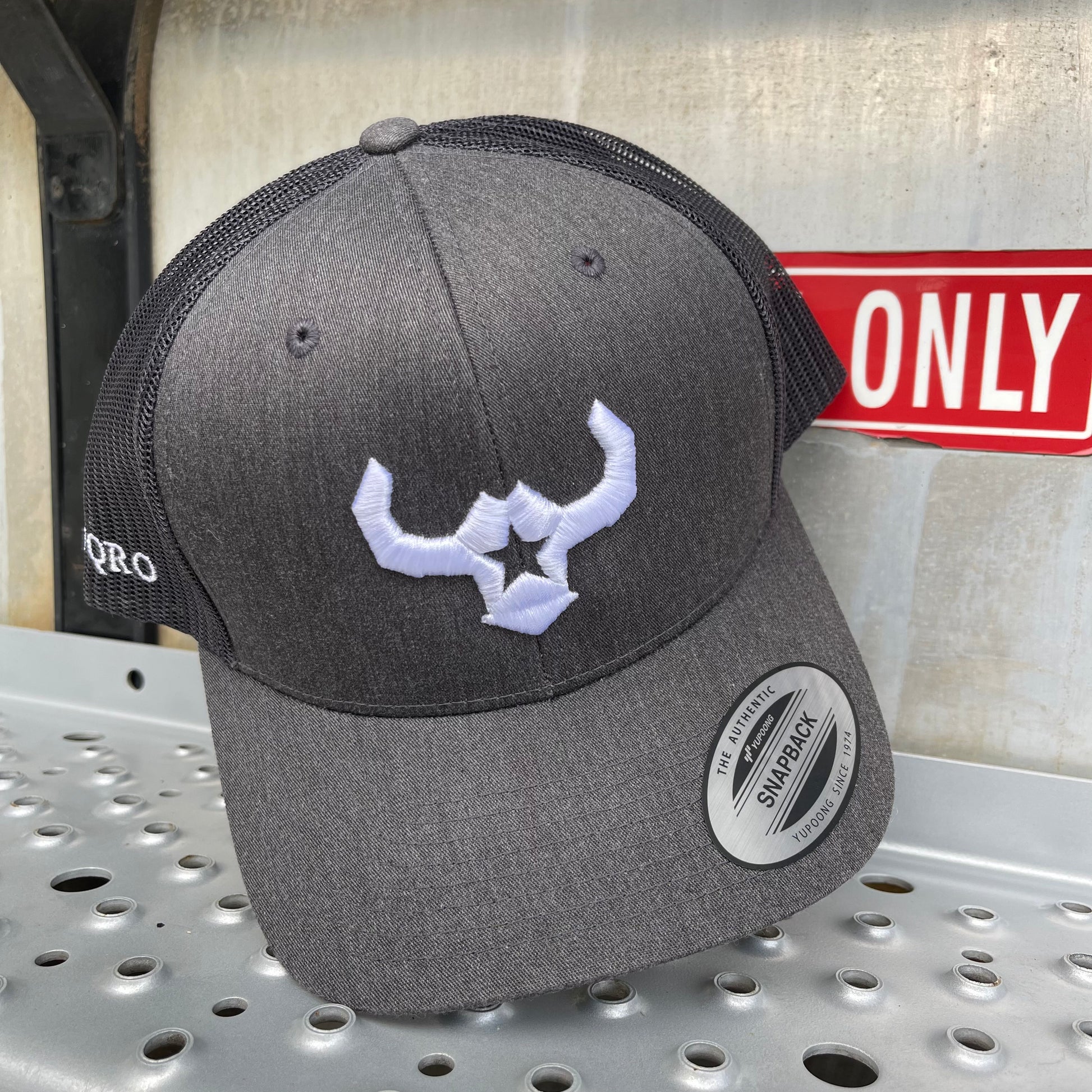 Cheap Hats Richardson 112 Yupoong Dark Heather Grey Retro Snapback Mesh Cap Custom Apparel