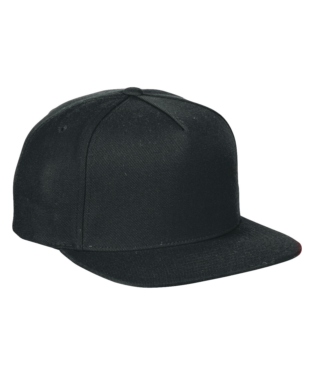 Cheap Affordable Custom Hats Caps Custom Leather and Wood Patches Engraved With Your Logo Hats Black Yupoong Flatbill Snapbacks