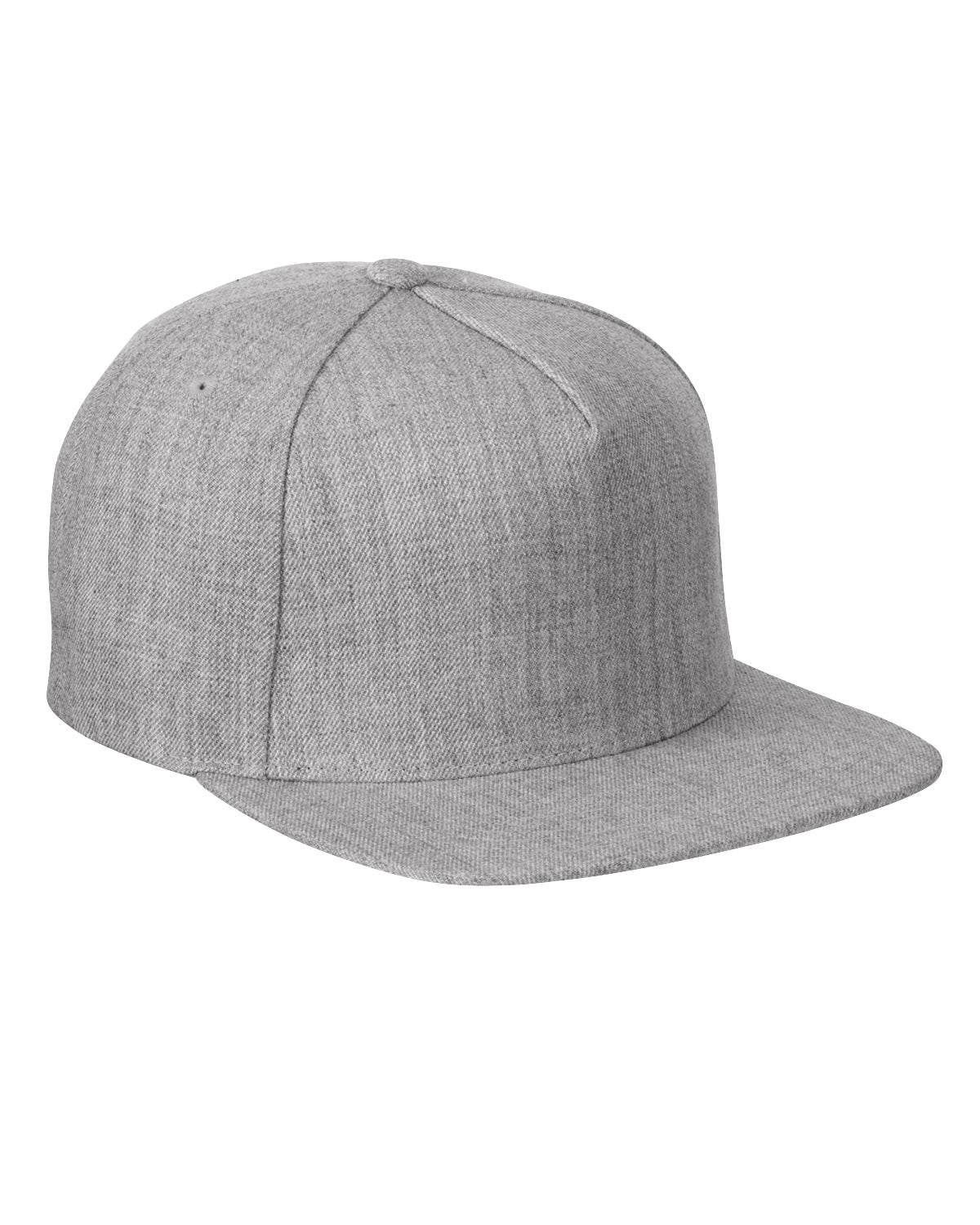Cheap Affordable Custom Hats Caps Custom Leather and Wood Patches Engraved With Your Logo Hats Black Yupoong Light Heather Grey