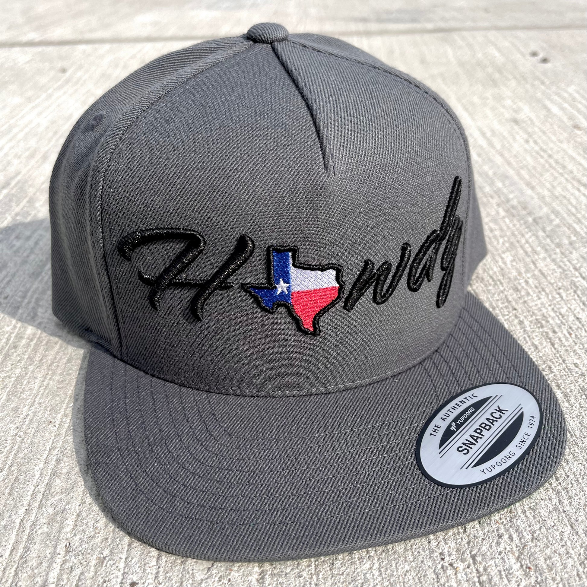 Y6007 Yupoong Adult 5-Panel Cotton Twill Snapback Cap Affordable Custom Apparel Texas