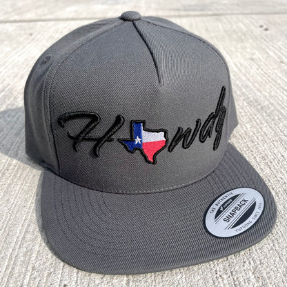 Y6007 Yupoong Adult 5-Panel Cotton Twill Snapback Cap Affordable Custom Apparel Texas