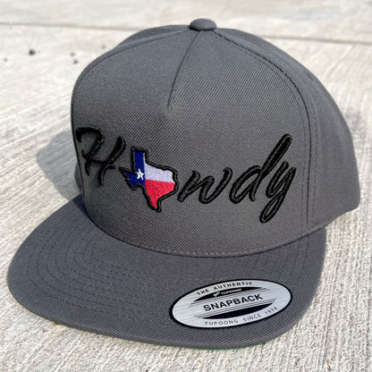 Y6007 Yupoong Adult 5-Panel Cotton Twill Snapback Cap Affordable Custom Apparel Texas State